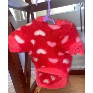 Heart Fleece Sweatshirt XS Dogs